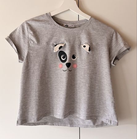 FB Sister Shirt, XL, Grau, Hunde-Motiv, Top Zustand!