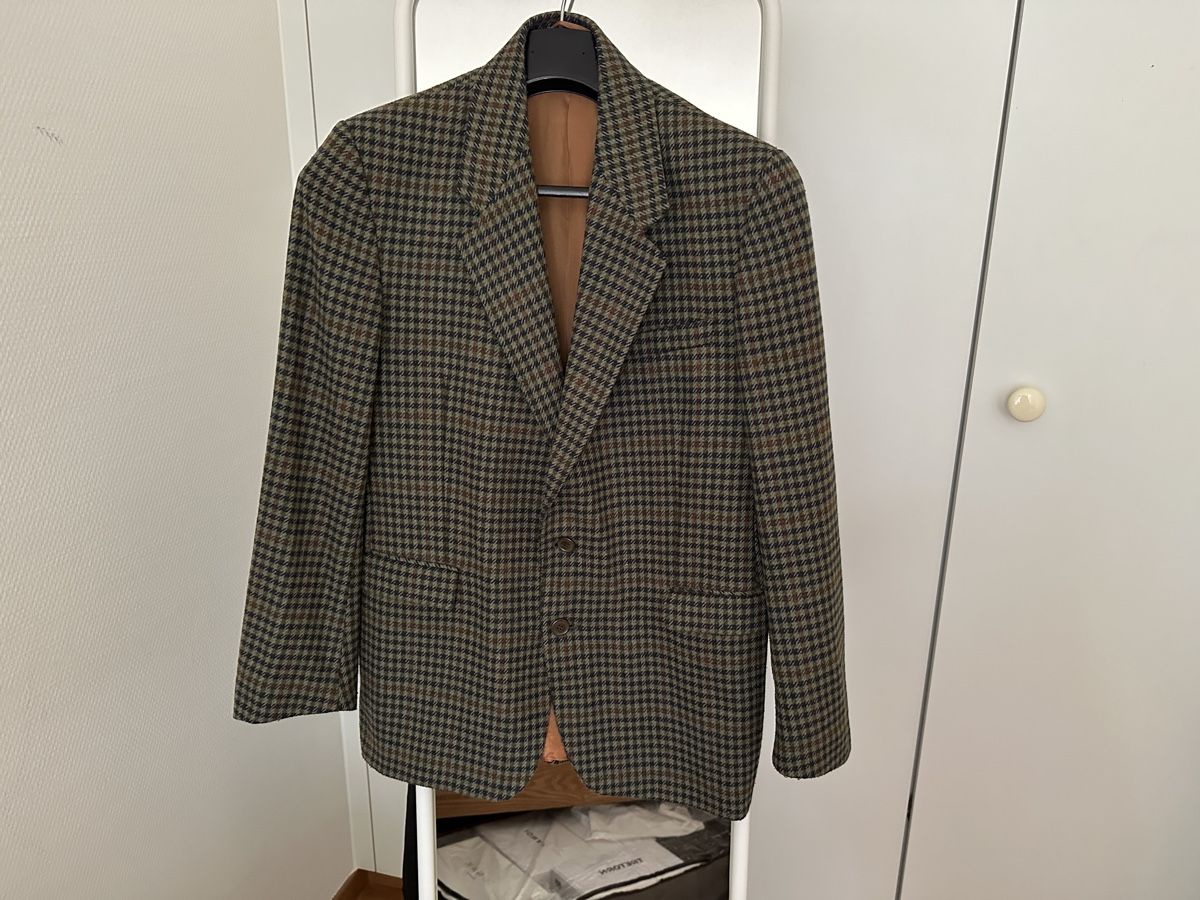 Giacche: Vintage Incom Blazer, size 48, brown-green checkered pattern – Usato da Genève venduto da Good_finds