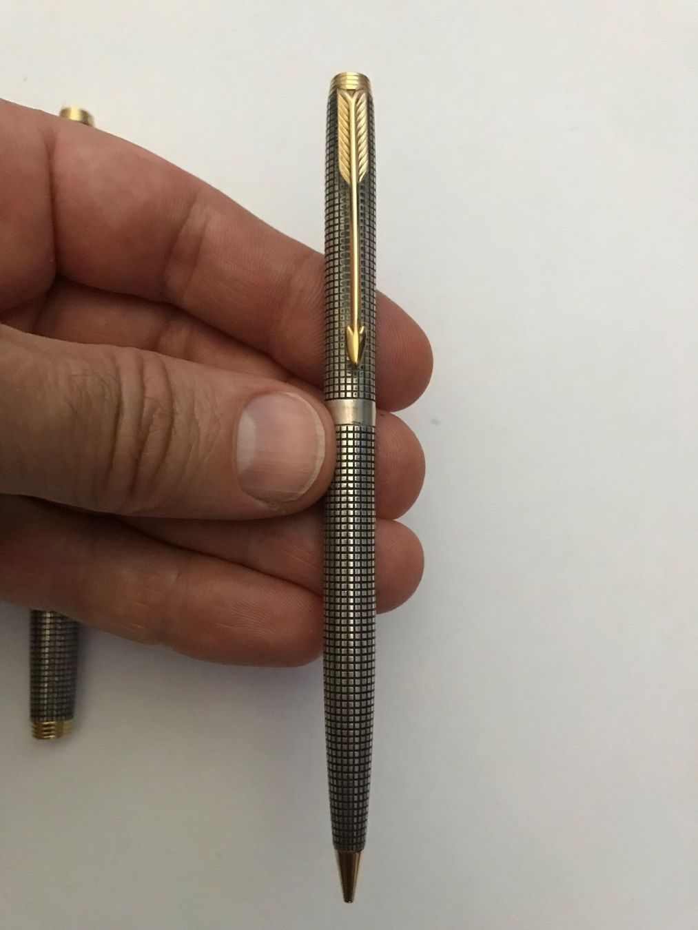 Parker Penna & Evidenziatori: Parker 75 Ciselé Sterling Füller - Goldfeder + Bleistift – Usato da Bern venduto da mpe_yg76 2