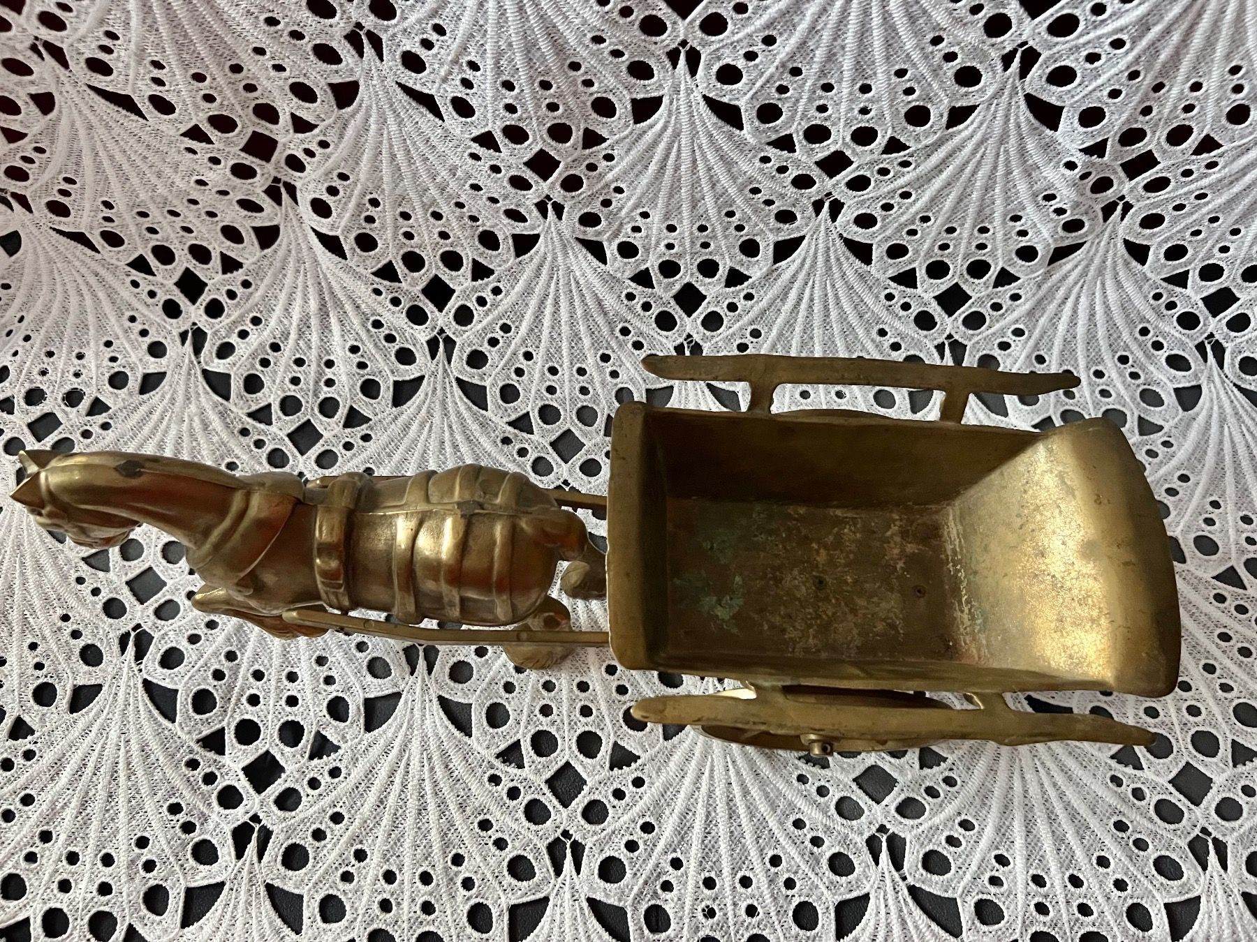 Statuette: Messing Pferd mit Kutsche 42cm 2800 Gram – Usato da Frenkendorf venduto da Only1 5