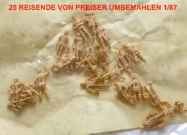 25 REISENDE VON PREISER UMBEMAHLEN 1/87