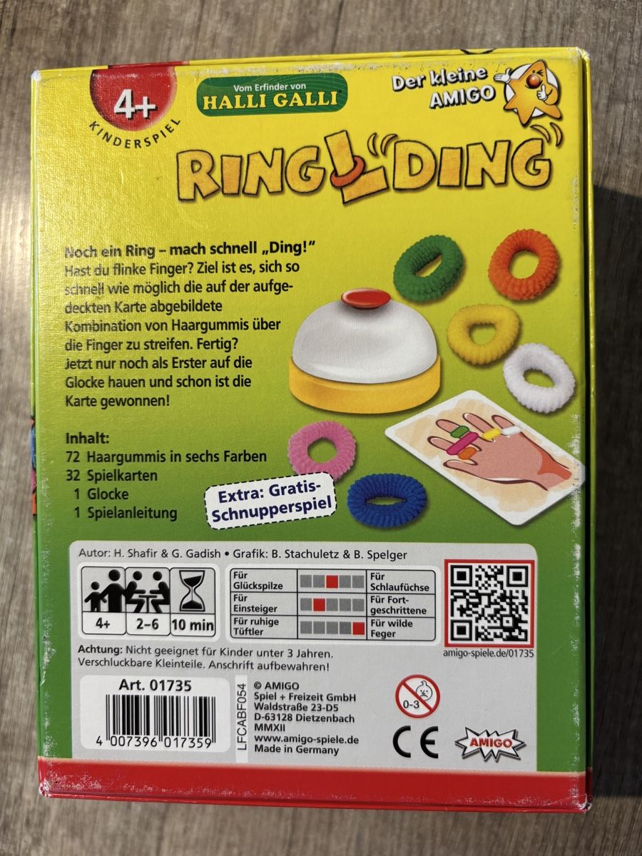 Amigo Giochi: Ring L Ding Spiel von Amigo. – Usato da Kappel SO venduto da Fabruzzi 1