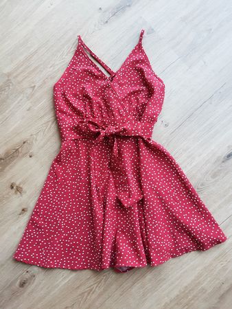 Sommerlicher Jumpsuit mit Pünktchen, Grösse  XS Neu!