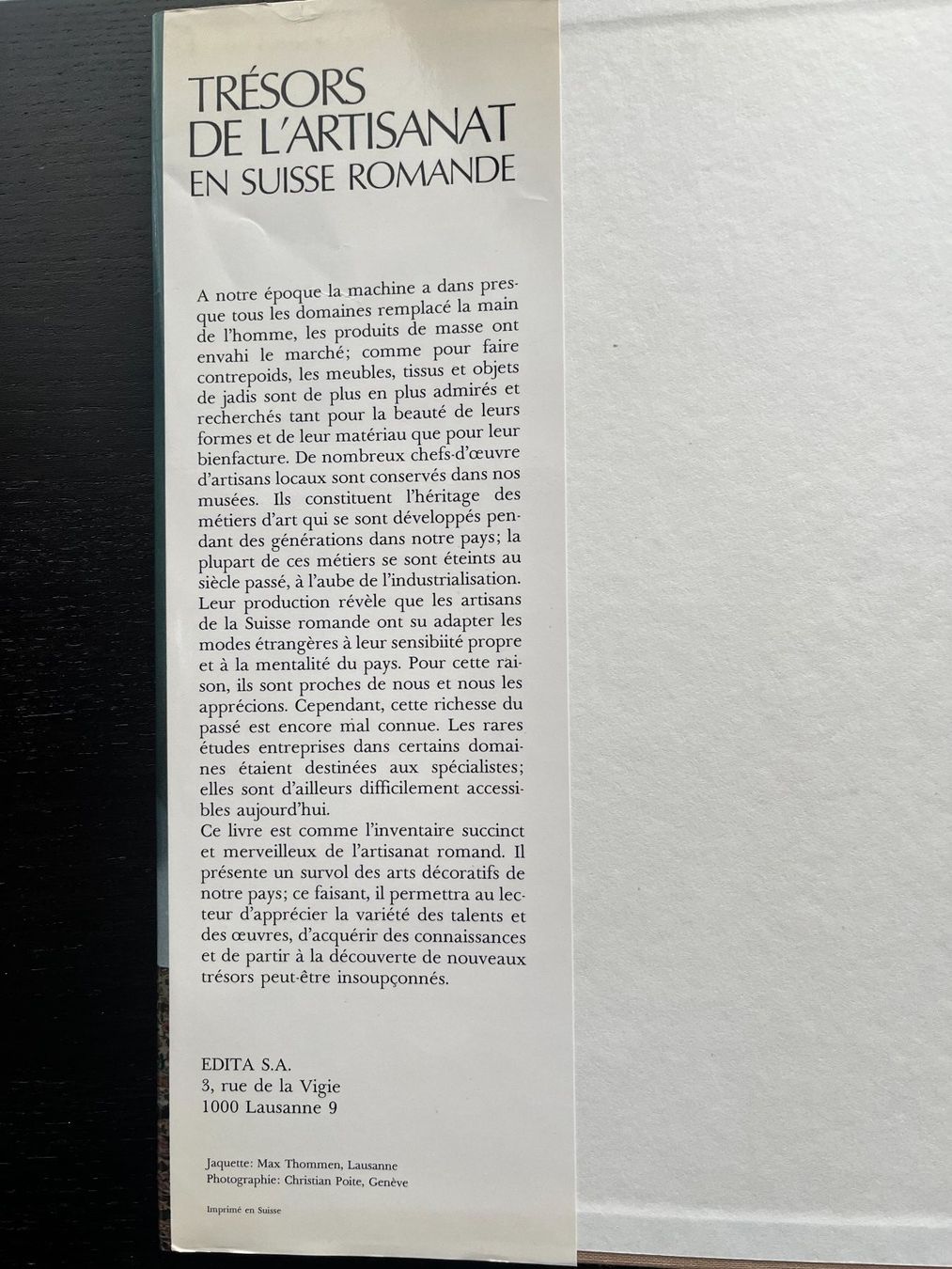 Bücher: Trésors de l'artisanat en Suisse romande – Gebraucht aus Lausanne von Kinga_Shopaholic 1