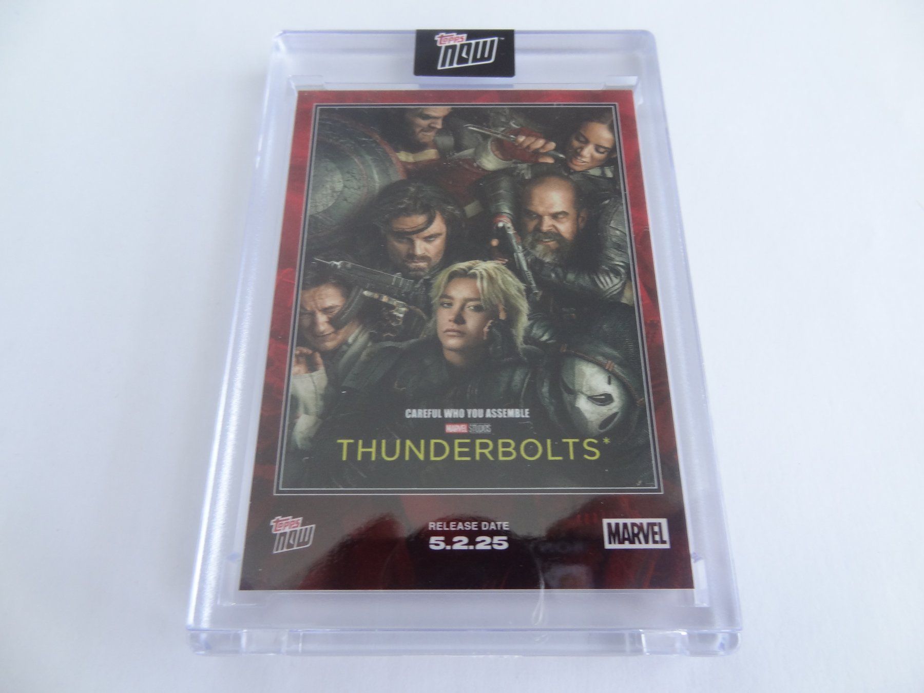 Topps Carte collezionabili: 2025 Topps Now Marvel Thunderbolts encased Card – Nuovo e nell'imballaggio originale da Lyss venduto da Famicom
