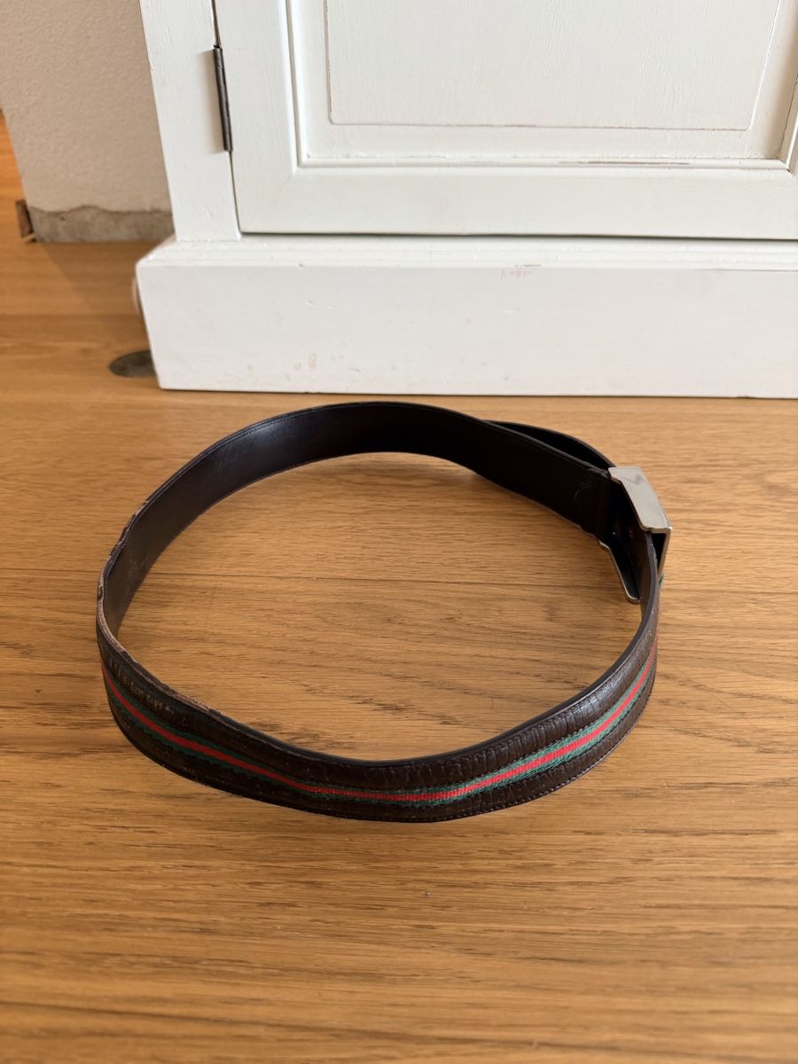 Gucci Cinture: Gucci Gürtel Vintage Braun Leder – Usato da Richterswil venduto da Zueschlah 2