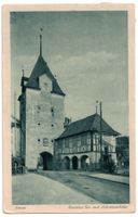 Sursee, unteres Tor mit Schützenhaus, gelaufen 1926
