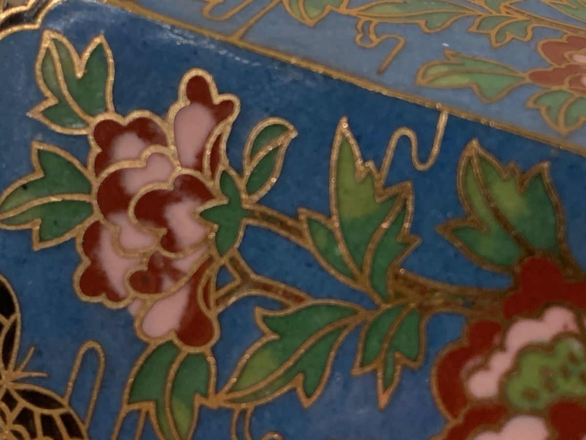 Dosen: Zauberhafte antike Cloisonné Dose 13cm – Gebraucht aus Nunningen von mochflo 5