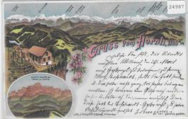 Gruss vom Hörnli - Litho 1901