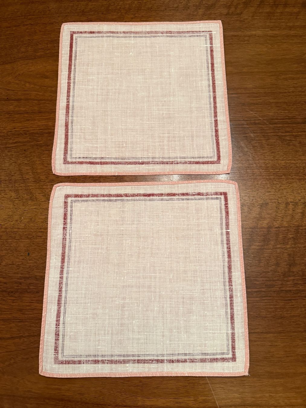 Sonstige Tischwäsche: 2 Tischsets 2 Servietten, Leinen, rosa – Gebraucht aus Erstfeld von Mario_boe0 4