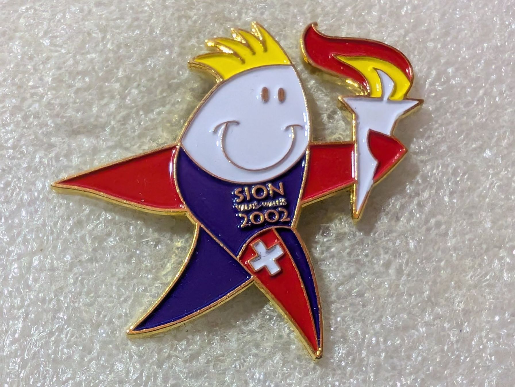 Placchette & Badge: Ansteckpin 100: Olympia Sion 2002 – Usato da Oppligen venduto da Pin-Fall-Shop