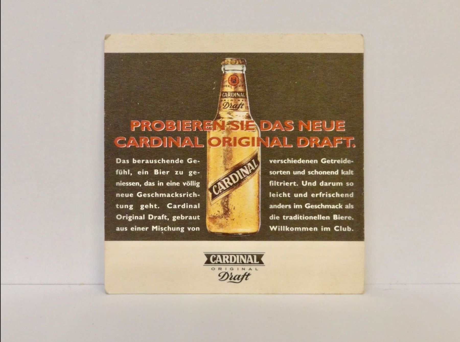 Sottobicchieri: Bierdeckel CARDINAL DRAFT Bier  Untersetzer Vintage – Usato da Kerzers venduto da djstarsky73 1