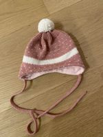 Cute Pink Baby Winter Hat with Pompom & Ties
