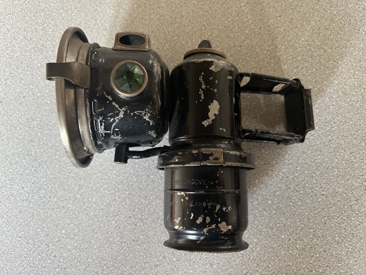 Lampade: Antike Velo Karbidlampe – Difettoso da Münchenstein venduto da Inflames1 1