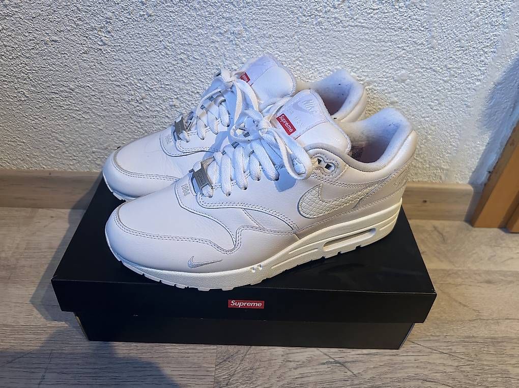 Scarpe da uomo: Nike Air Max 1 x Supreme White – Usato da Studen BE venduto da ram_27zy 3