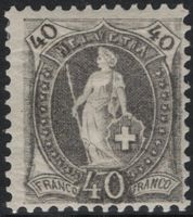 40 Rp. Stehende Helvetia - ungebraucht