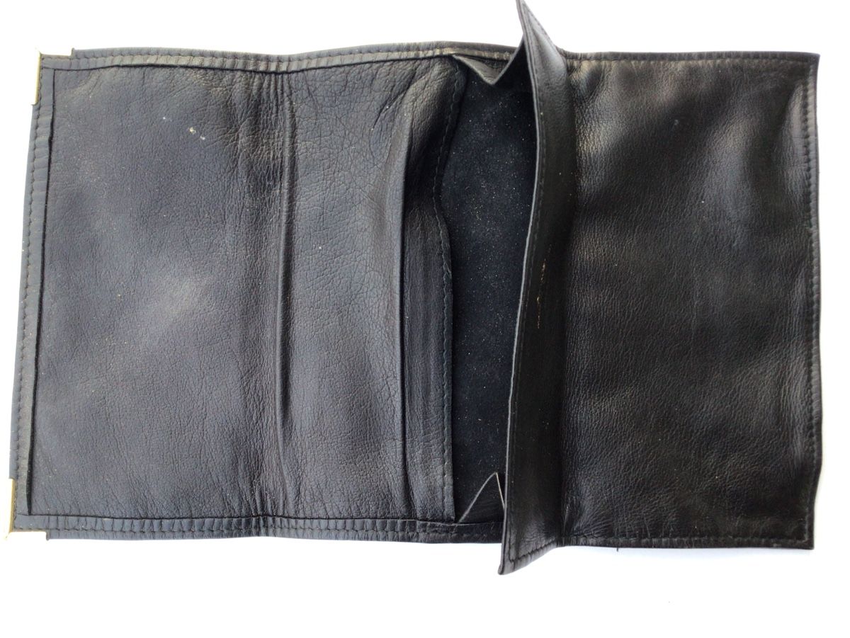Portafogli: Brieftasche aus feinem schwarzen Leder – Usato da Ennetbaden venduto da Nab2012 2