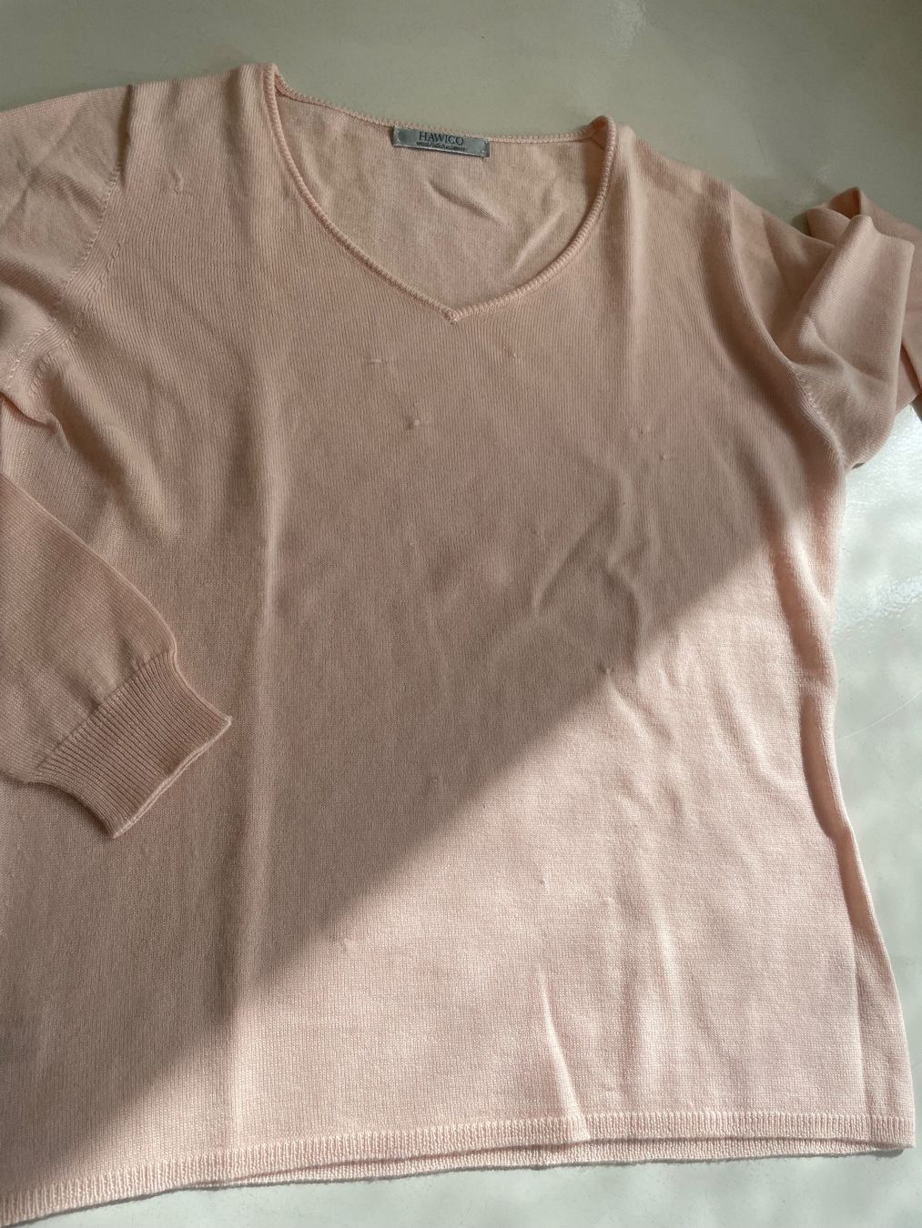 Pullover & Sweatshirts: Pullover HAWICO 100% Extra fine Merino Wool - Silk Cashmere – Gebraucht aus Minusio von Pink222 2