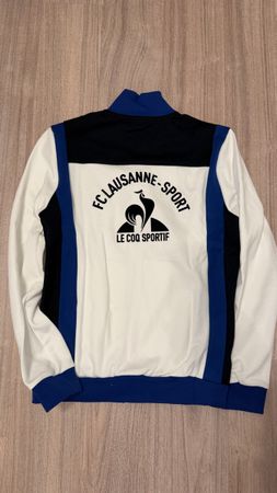 Veste FC Lausanne Sport Le Coq Sportif Blanc/Bleu Taille M