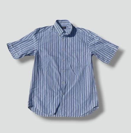 Paul & Shark retro blue striped shirt hemd M herren