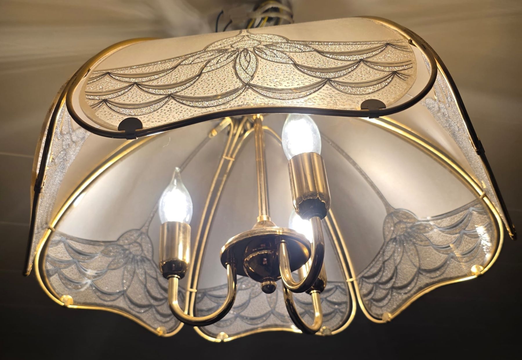 Lampade: Elegante Deckenlampe, Vintage Lampe – Usato da Rheinsulz venduto da Dred 3