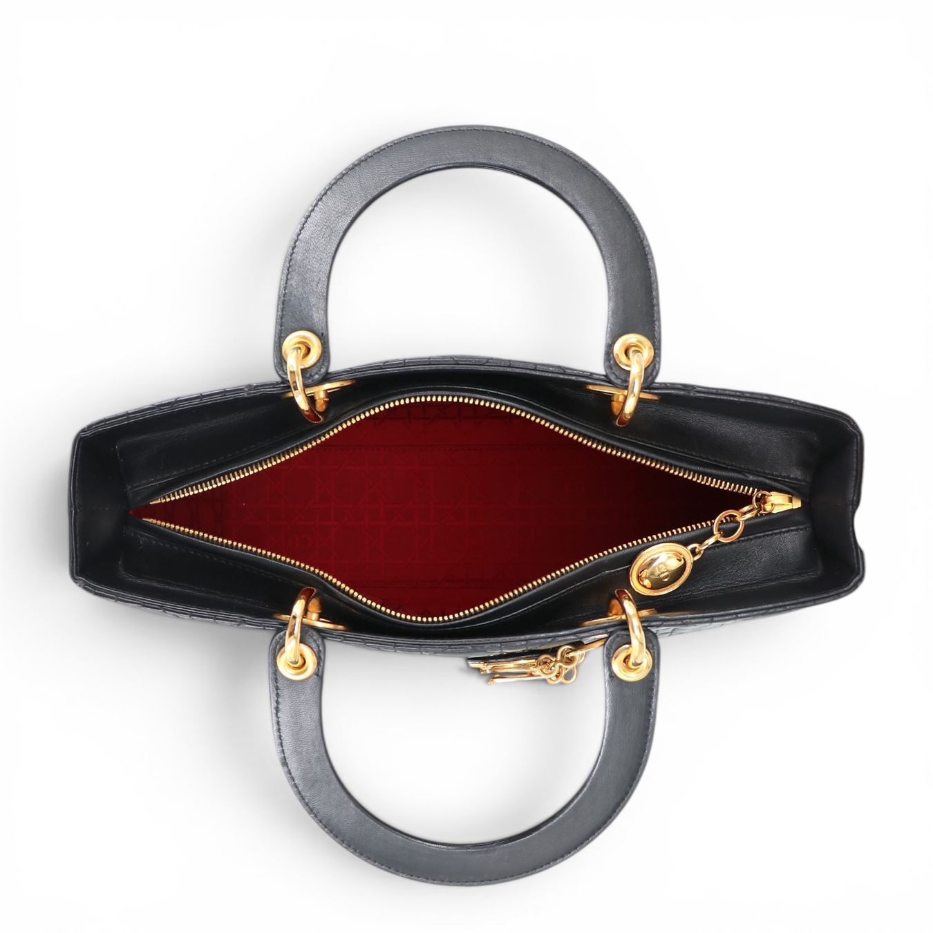 Dior Borse da donna: Dior Lady Dior Large schwarz GHW – Usato da Binningen venduto da Designerlabels 4