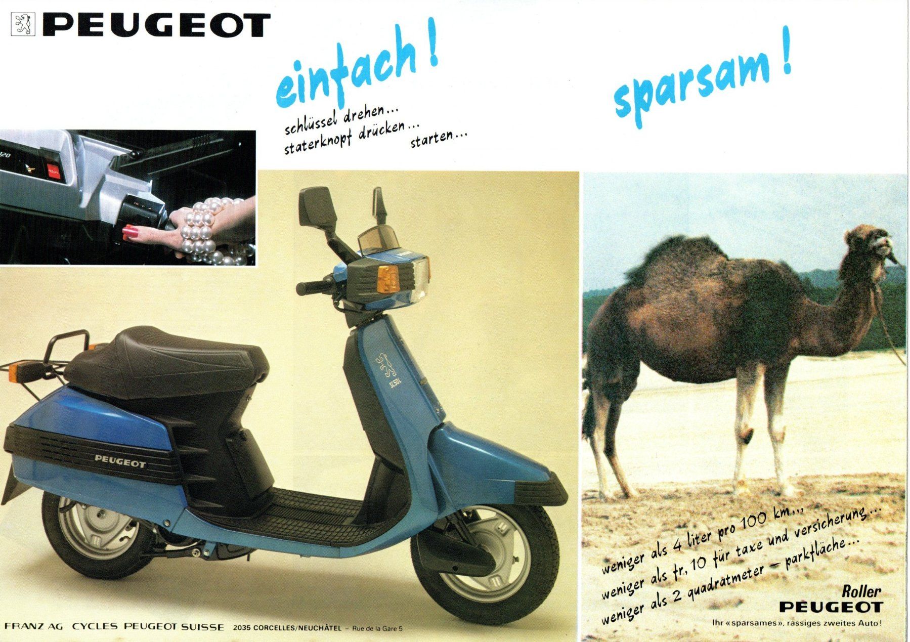 Peugeot Scooters: Peugeot Roller SC 50L, 50L2 - Originalprospekt – Gebraucht aus Malans GR von Chueche427 3