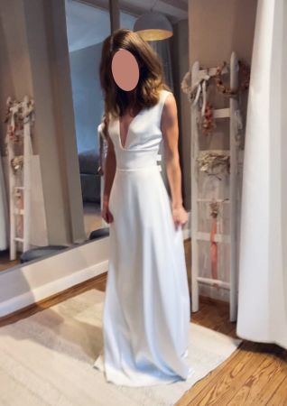 Brautkleid, neu und ungetragen, Gr. 34, schlicht & elegant