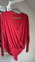 Roter Bodysuit, Gr. L Langarm
