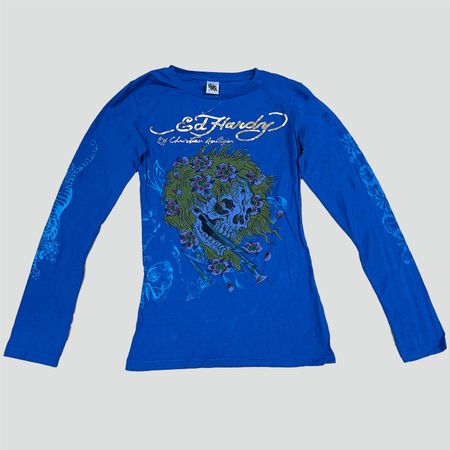 Ed Hardy printed graphic long-sleeve y2k retro