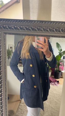 Ralph Lauren Damen Trenchcoat, Grösse XS, Dunkelblau