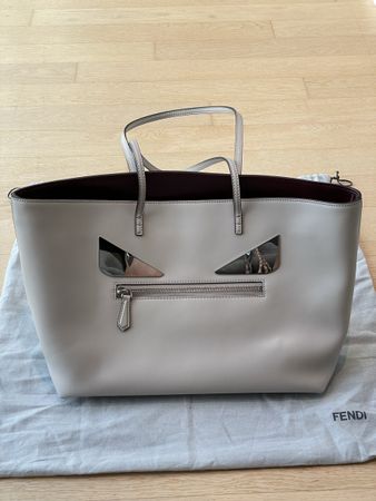 Authentic Fendi Bag Bugs (Monster) Leather Shopper. BRANDNEW