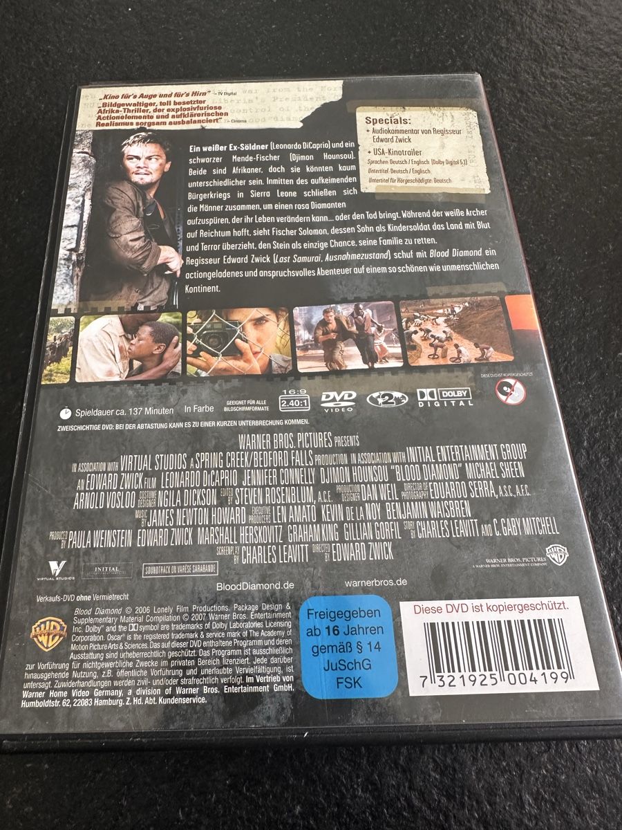 Tutti i DVDs: Blood Diamond DVD – Usato da Flüelen venduto da sas_pl7j 1