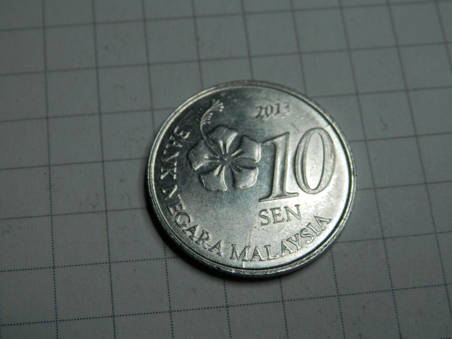 Tutti le monete: Malaysia 10 Sen, 2013 – Usato da Weiach venduto da weiach81