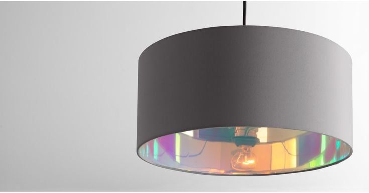 Lampadari & plafoniere: Moderne Deckenleuchte grau mit Farbreflex Innen – stylisch – Usato da Zürich venduto da oezkan57