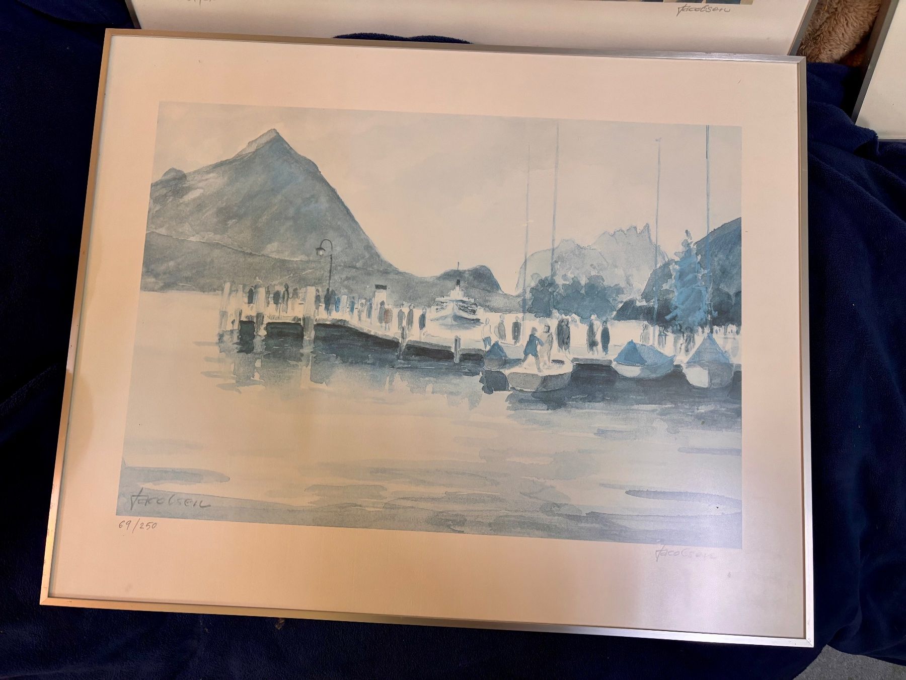 Foto & Immagini: Kunstdrucke Knud Jacobson signiert 3er Set gerahmt – Usato da Hindelbank venduto da brm_72zv 1