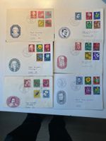 6 FDC Pro Juventute Illustriert 1956 - 1961