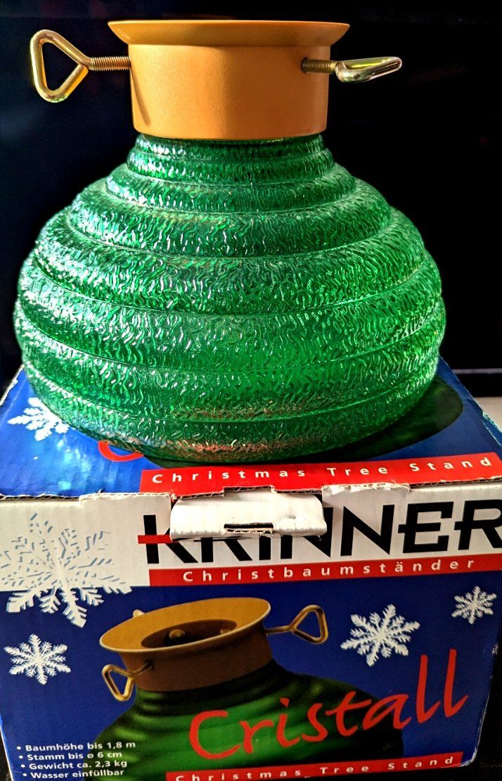Krinner Basi per albero di Natale: Christbaum-Ständer aus Glas - Krinner Kristall. – Nuovo (secondo la descrizione) da Uetikon am See venduto da Tomarrani 1