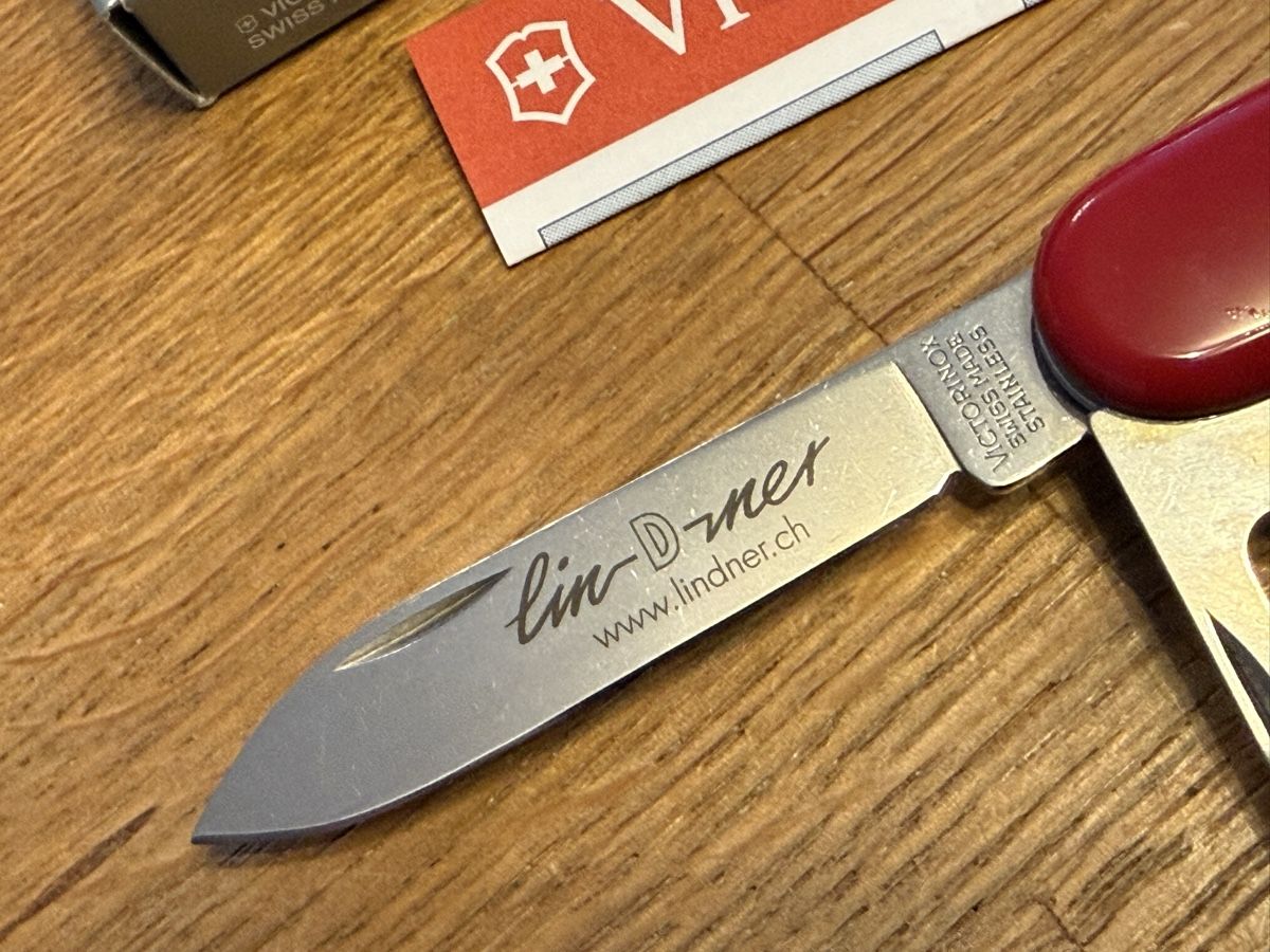 Victorinox Taschenmesser: Victorinox Sackmesser Lindner Messer Werbemesser – Neu und originalverpackt aus Goldach von Messerguru 1