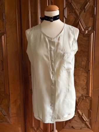 GINA MONTI VINTAGE Top 100 % Seide  Größe M Farbe: Hellgrün