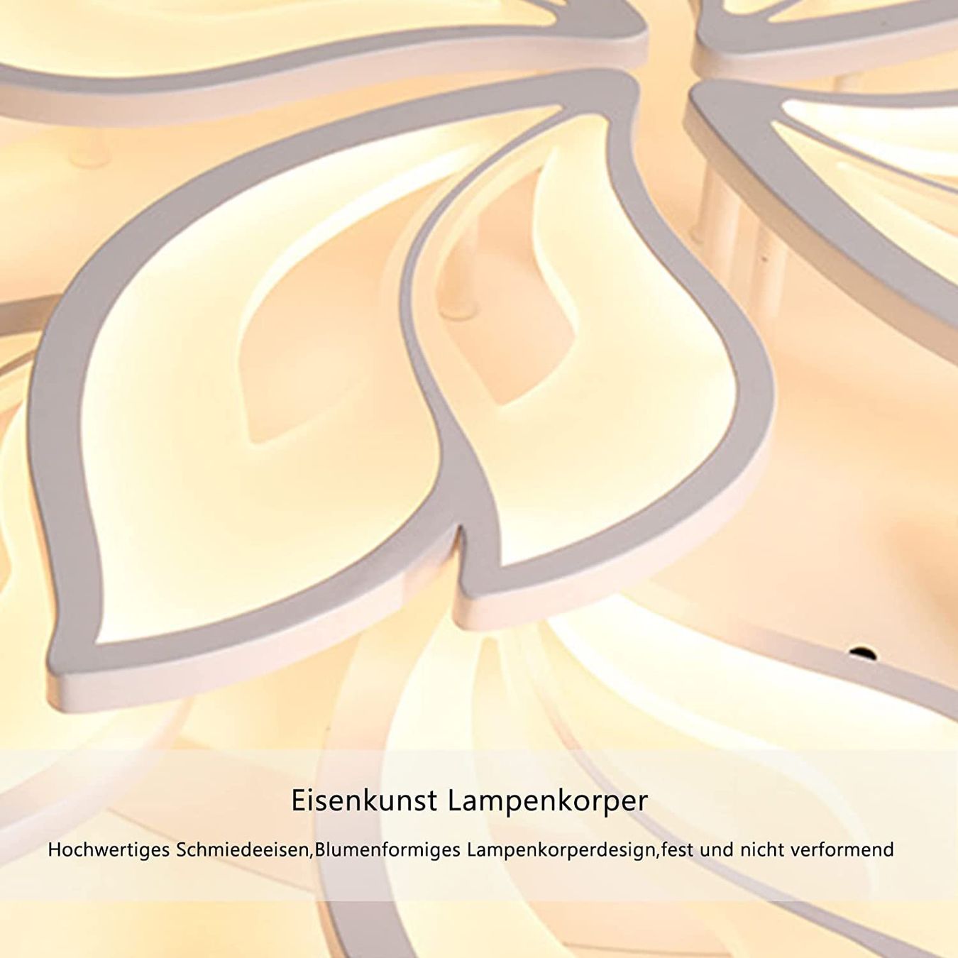 Lampadari & plafoniere: LED Deckenleuchte Dimmbar mit Fernbedienung APP Deckenlampe – Nuovo e nell'imballaggio originale da Basel venduto da EchoPeak 3
