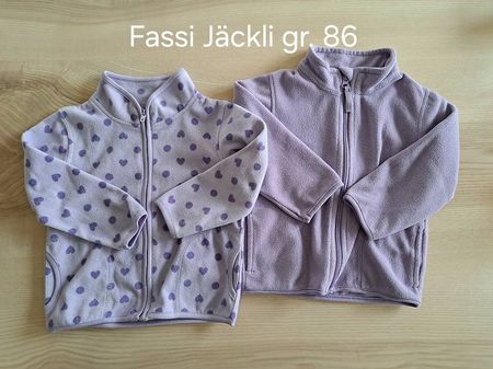 2 Fleece /Fasi Jäckchen Grösse 86