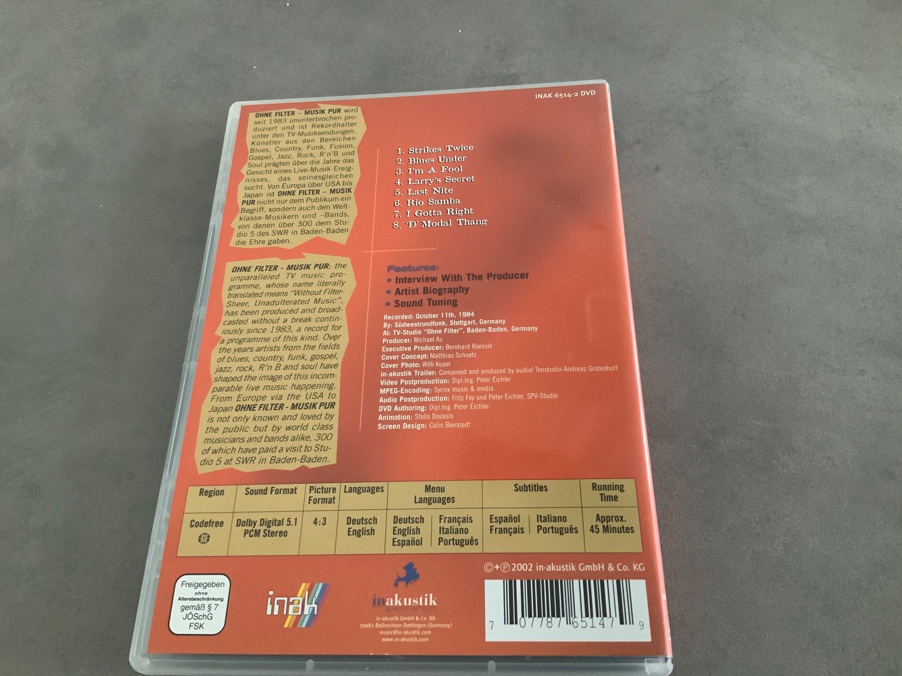Tutti i DVDs: Larry Carlton in Concert, DVD – Usato da Uster venduto da Macita56 1