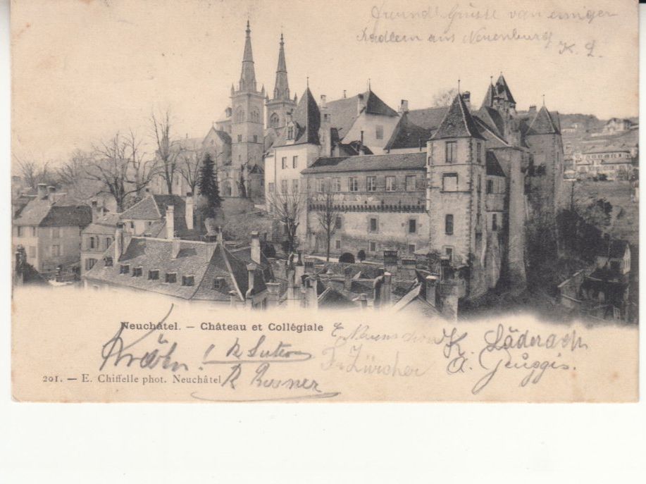 Ansichtskarten: Neuchâtel 1900 – Gebraucht aus Bürglen TG von StampGraf