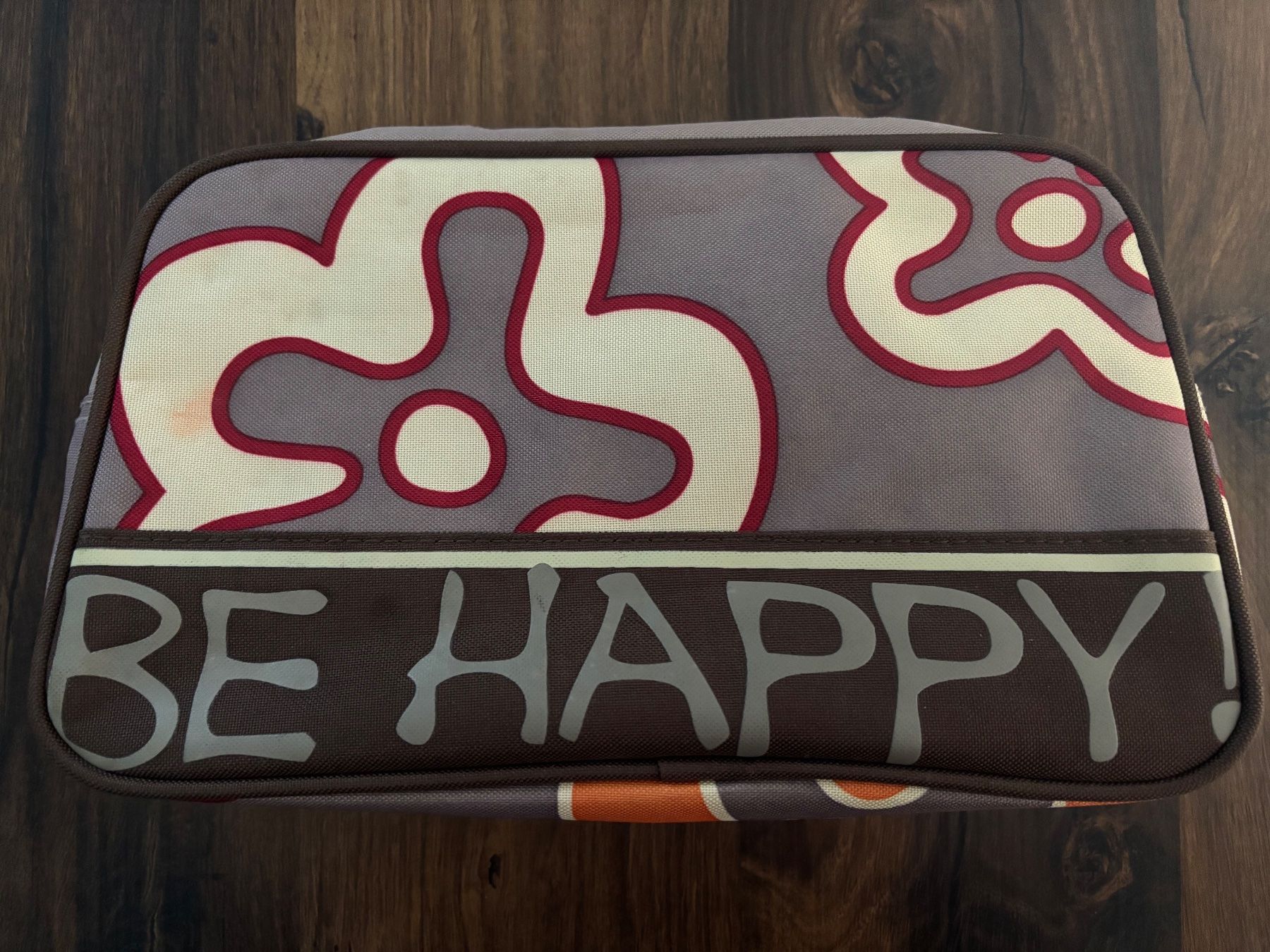 Kosmetikkoffer: Necessaire bunt "Be Happy" – Neu (gemäss Beschreibung) aus Kleinandelfingen von Baba23