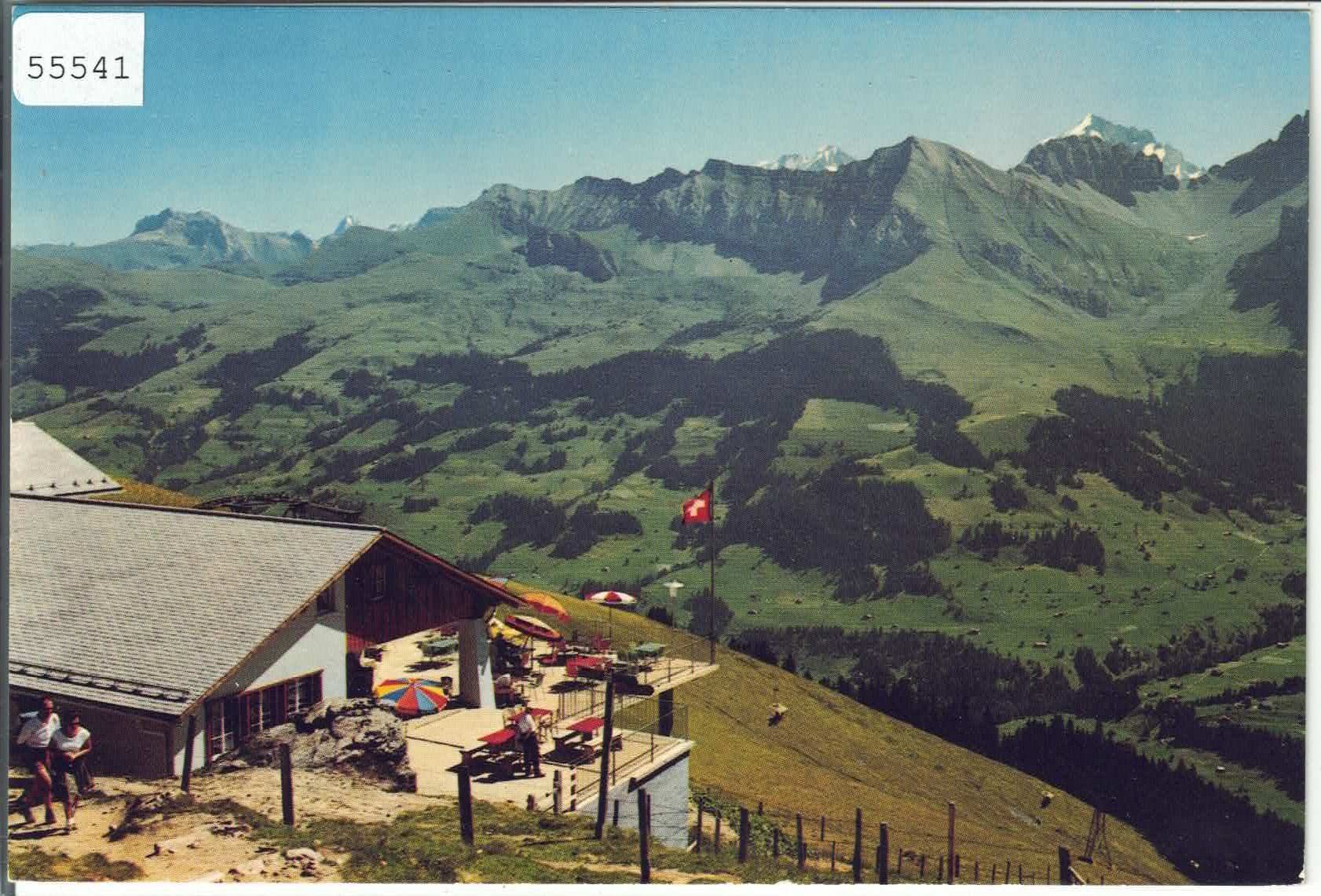 Ansichtskarten: Adelboden - Restaurant und Sesselbahn Schwandfeldspitz – Gebraucht aus Ettingen von Kartenplanet