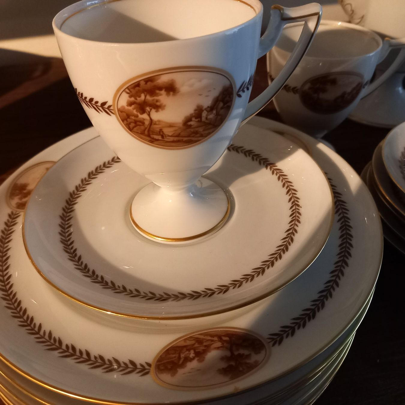 Set di piatti: edles Kaffeeservice Kgl. Tettau – Usato da Bischofszell venduto da Joachim-115 3