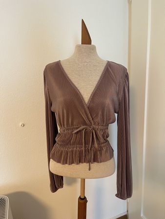 zara Bluse in metallischem Style Grösse S
