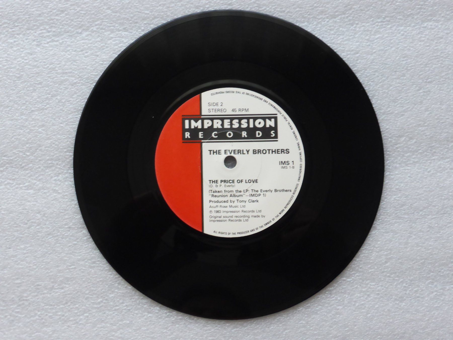 Dischi in vinile: Vinyl Single   THE EVERLY BROTHERS – Usato da Küssnacht am Rigi venduto da Mondkinder 1