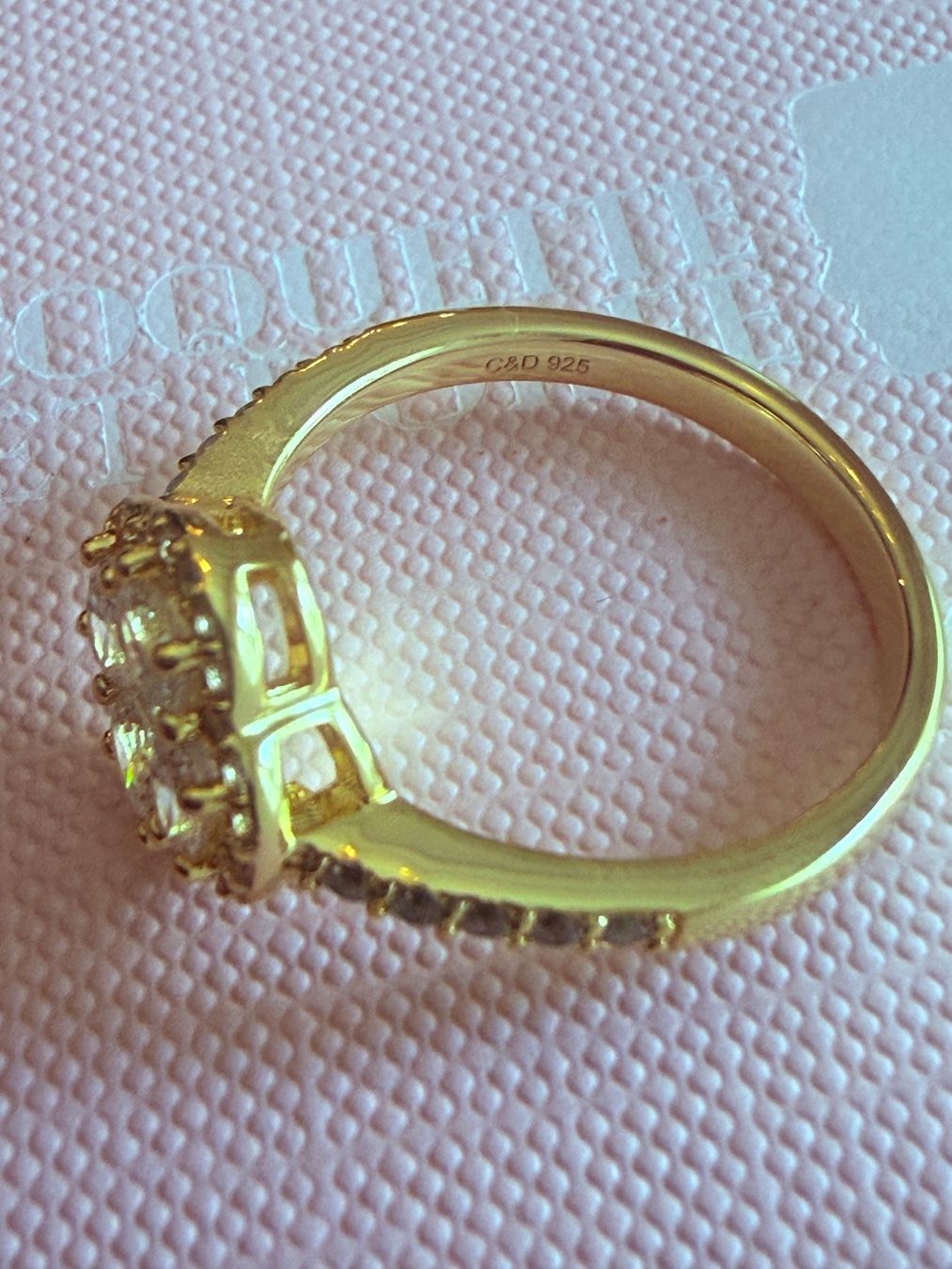 Anelli: Bague trèfle ornée de zircons – Nuovo e nell'imballaggio originale da St-Maurice venduto da Sandrinette123 3